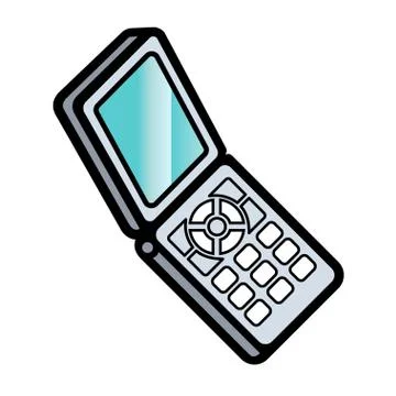 Mobile phone linear icon Stock Illustration