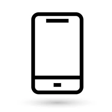 Mobile phone linear icon Stock Illustration