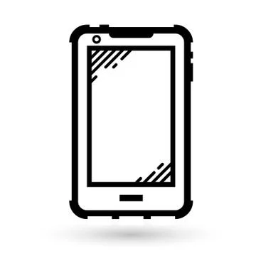 Mobile phone linear icon Stock Illustration