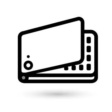 Mobile phone linear icon Stock Illustration