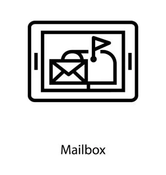 Mobile Phone Mailbox Stock Illustration