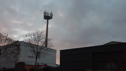 Mobile Phone Mast Stock Footage 166643904