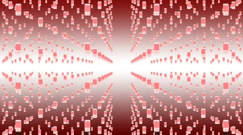 Mobile phone matrix Stock Footage 380576