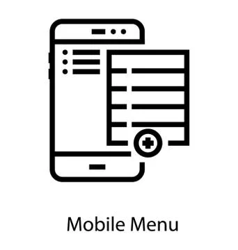 Mobile Phone Menu Stock Illustration