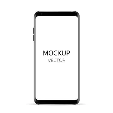 Mobile Phone Mockup Stock Illustration