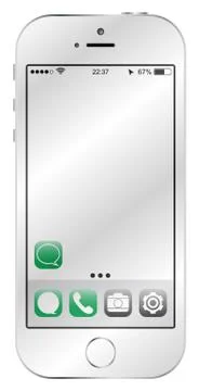 Mobile Phone Modern.eps Stock-Illustration