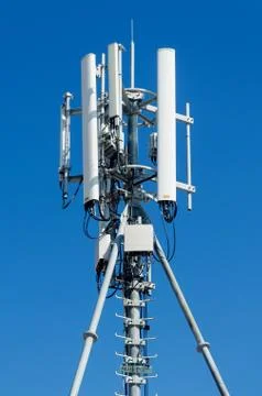 Mobile phone network antenna Stock Photos