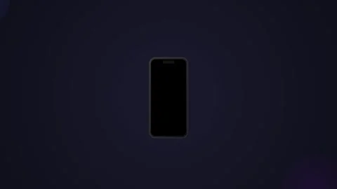 Mobile phone notification animation on screen Stock Footage 346738669