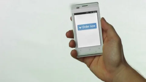 Mobile Phone Ordering Stock-Footage 70435123