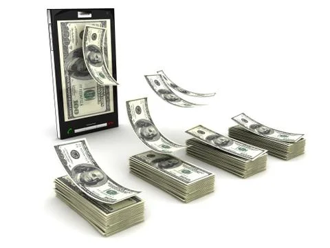 Mobile phone payment Stock Illustration