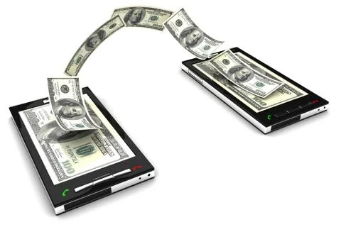 Mobile phone payment Stock Illustration