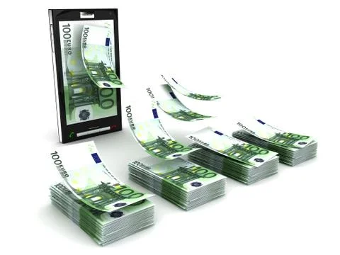 Mobile phone payment Stock Illustration
