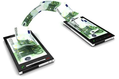 Mobile phone payment Stock Illustration