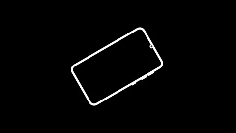 Mobile Phone Rotation Animation Concept 스톡 동영상 258902040