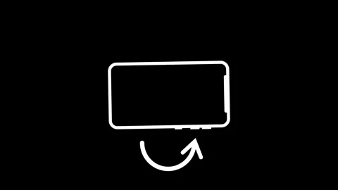 Mobile Phone Rotation Animation Concept Stock Footage 258902047