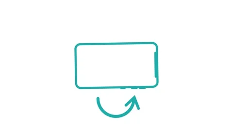 Mobile Phone Rotation Animation Concept Stock Footage 258902050
