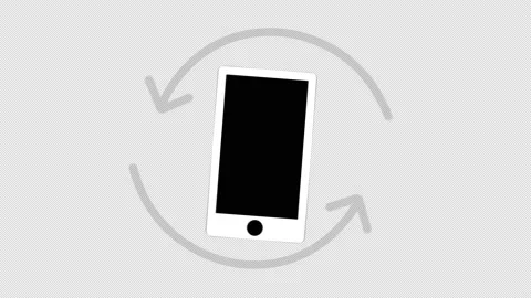 Mobile phone rotation icon. Stock Footage 153994965