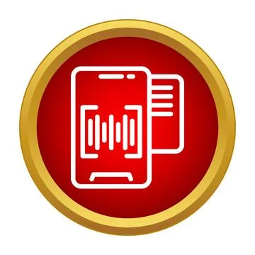 Mobile phone scanning barcode for digital payment Stock Illustration
