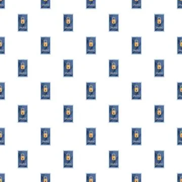 Mobile phone screen displaying unlock button pattern イラスト素材