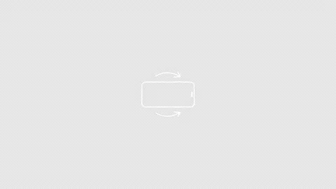 Mobile phone screen rotate arrow icon animation with alpha background. Stock Footage 304738565