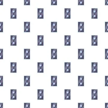 Mobile phone screen showing security lock pattern 스톡 일러스트