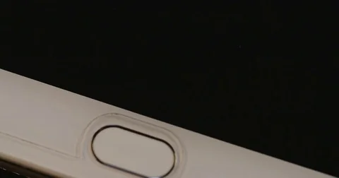 Mobile phone security with a fingerprint sensor Stock-Footage 77282613