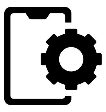 Mobile Phone Setting Illustrazione stock