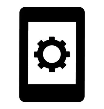 Mobile Phone Setting Stock Illustration