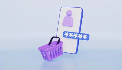 Mobile phone with shield protection with check mark for online payment safe Stock Illustration