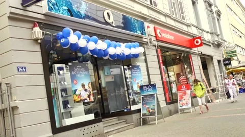 Mobile phone shops Stock Footage 42140675