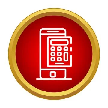 Mobile phone showing pin code security concept Stock-Illustration