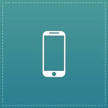 Mobile phone sign icon, vector illustration. Stock Illustration