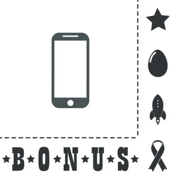 Mobile phone sign icon, vector illustration. Stock Illustration