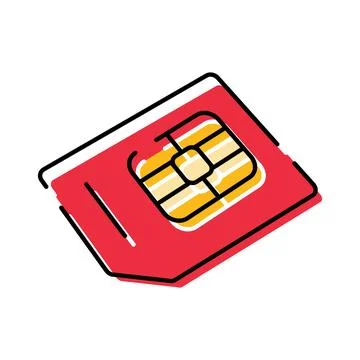 Mobile phone sim card connecting global telecommunication network 스톡 일러스트
