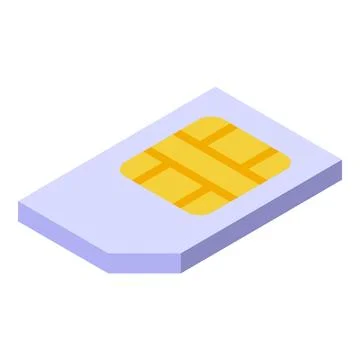 Mobile phone sim card enabling global communication access Stock Illustration