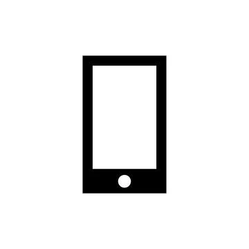 Mobile phone, smartphone - vector icon on white background Stock Illustration