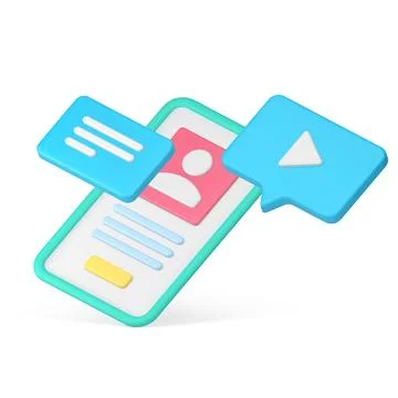 Mobile phone software digital application user personal profile data accoun.. Stock Illustration