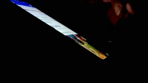 Mobile phone tablet while using stylus pen touching on mobile phone table Stock Footage 130328553