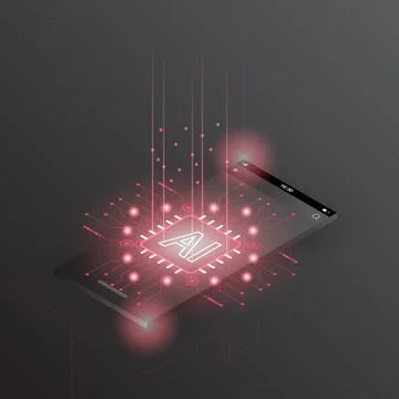 Mobile phone technology background abstract. Stock Illustration