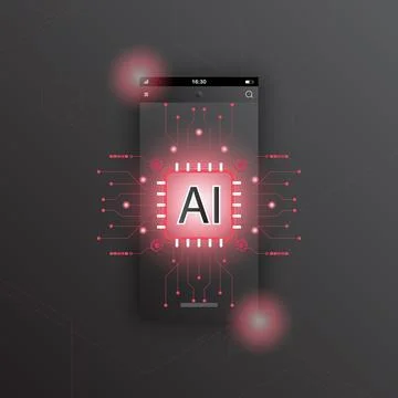 Mobile phone technology background abstract. Stock Illustration