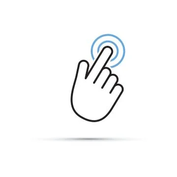 Mobile phone touch screen Stock Illustration
