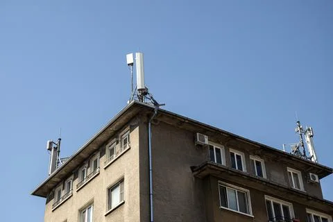 Mobile phone tower Stock Photos
