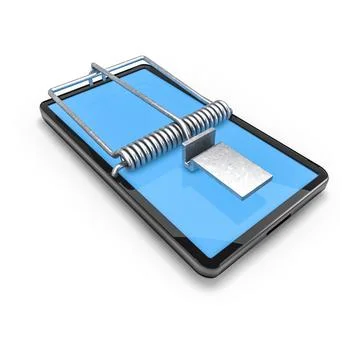 Mobile phone trap Ilustração Stock