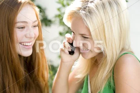 Mobile phone use Stock Photos