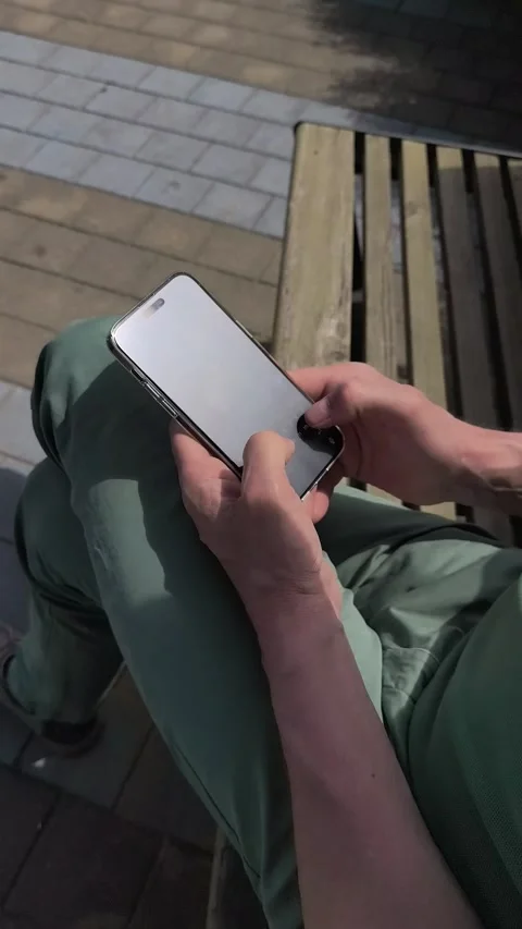 Mobile phone using. Smartphone use. Thumbs texting, typing online message i.. Stock Footage 336975225