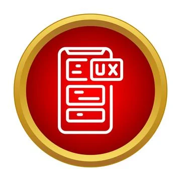 Mobile phone ux user experience design concept Stock Illustration