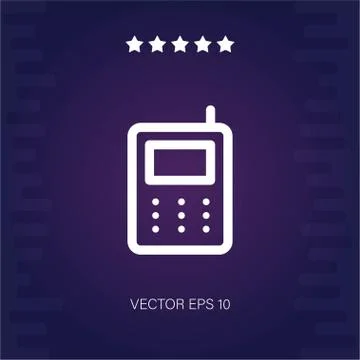 Mobile phone vector icon Stock Illustration