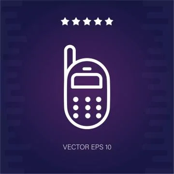 Mobile phone vector icon Stock Illustration
