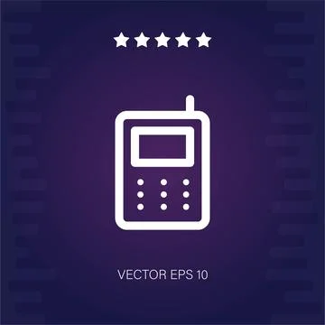 Mobile phone vector icon Stock Illustration