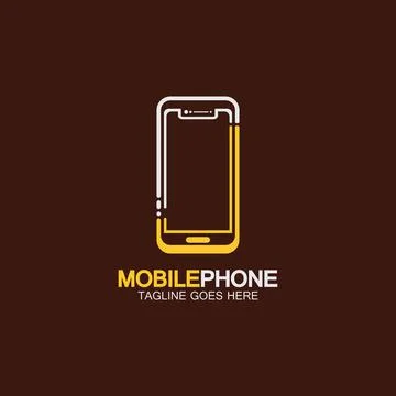 Mobile phone vector icon logo template concept illustration. Smartphone creat Illustration
